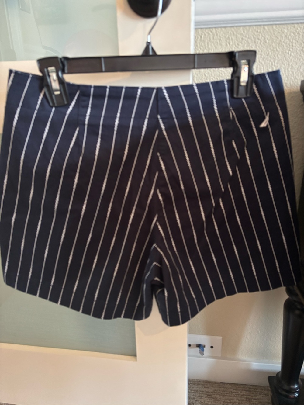 Nautica Navy Pinstripe Bermuda Shorts 6